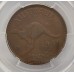 AUSTRALIA 1946 . ONE 1 PENNY . PCGS XF45